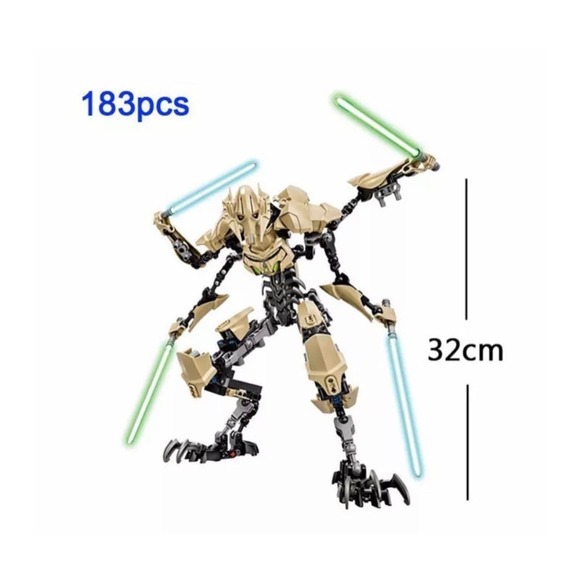 Star Wars General Grievous Minifigure BigFig collectible NEW!